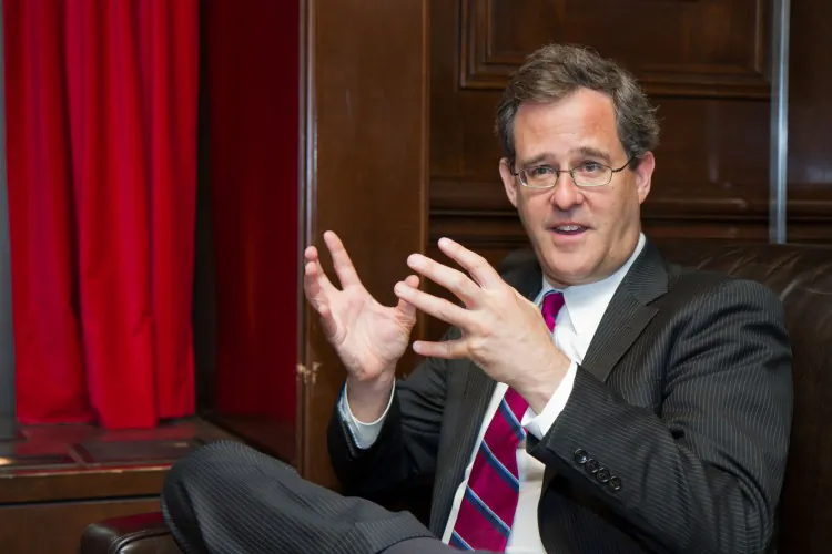 Tom Allon, president and CEO of Manhattan Media, talks with The Epoch Times about his personal life and running in the mayoral race in 2013. (Benjamin Chasteen/The Epoch Times)