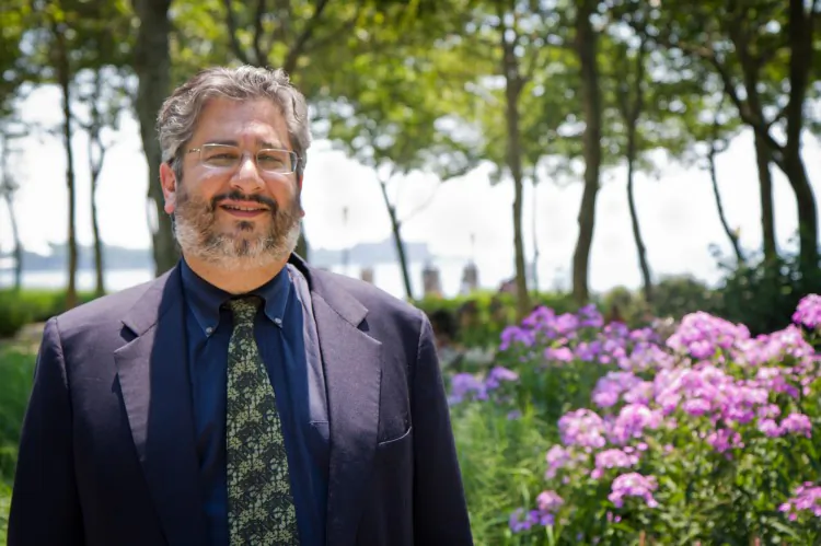 Thomas Abdallah, chief environmental engineer at MTA New York City Transit, in Manhattan's Battery Park on June 29. (Benjamin Chasteen/The Epoch Times)