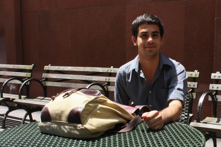 Undergraduate student Victor Lopez, at New York University on Tuesday. (Amelia Pang/The Epoch Times)