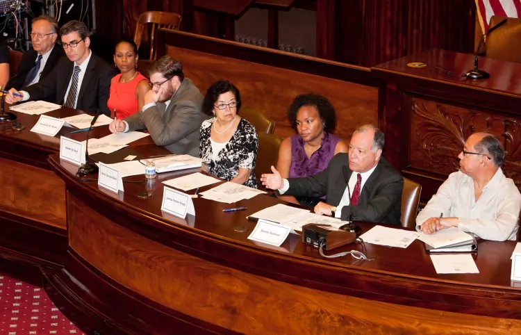 Public Advocate Bill de Blasio, seen in this file photo, introduced a new law on Friday in response to alleged secrecy and closed door deals surrounding the redistricting process. (Benjamin Chasteen/The Epoch Times)