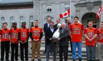 Grey Cup Receives Warm Welcome at Rideau Hall
