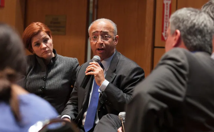 Former city Comptroller William Thompson. (Benjamin Chasteen/The Epoch Times)