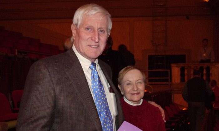 Mr. Bill Harkins and his wife, Linda, enjoyed an evening at Shen Yun Performing Arts in Cleveland. (Catherine Yang/The Epoch Times)