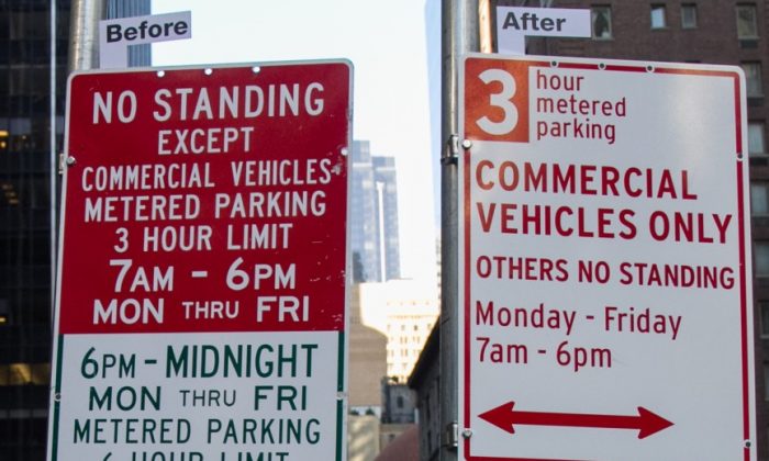 New Parking Signs Will Make NYC Drivers Less 'Crazy' | The Epoch Times