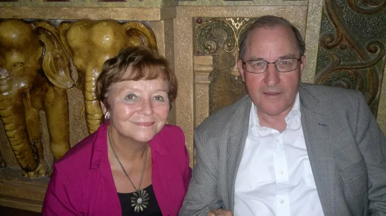 Anthea and John Delugar thoroughly enjoyed the cultural aspects of Shen Yun Performing Arts at Auckland's Civic Theatre, Feb. 8. (Diane Cordemans/The Epoch Times)