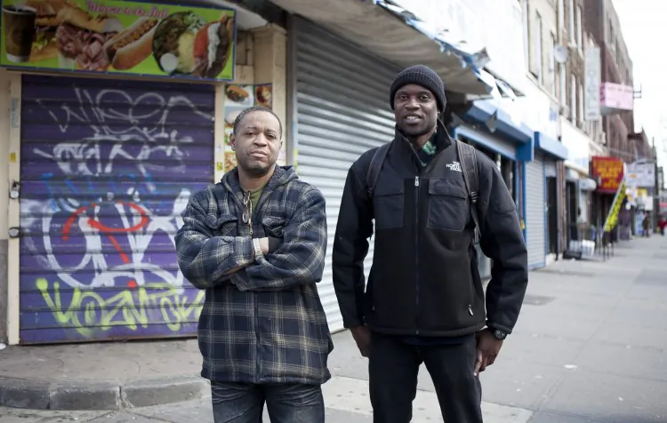 A number of shuttered businesses and churches on Church Street in East Flatbush. (Samira Bouaou/The Epoch Times)