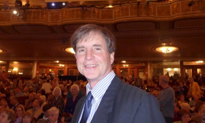 Author Stephen Talt enjoyed Shen Yun Performing Arts at Schenectady's historic Proctors Theater on Thursday, May 9. (Hannah Cai/The Epoch Times)