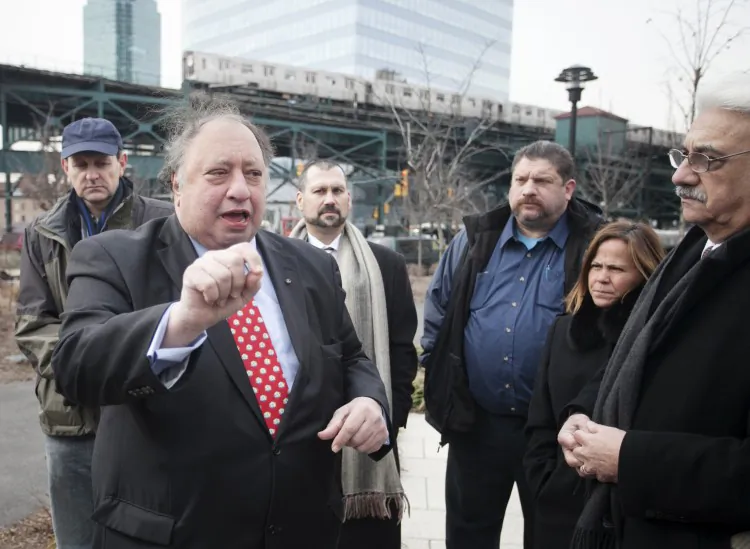 John Catsimatidis near the 7 train on July 26, 2015. (Deborah Yun/The Epoch Times)