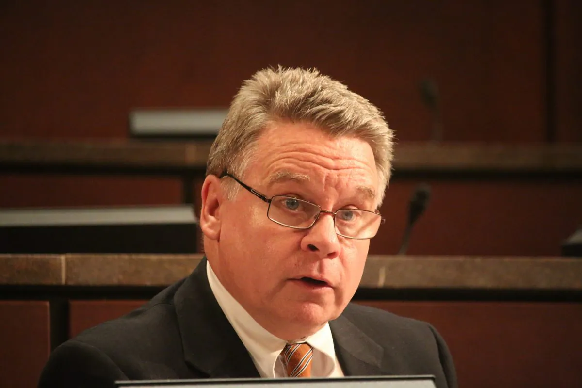 Congressman Chris Smith (R-N.J.), chairman of the Congressional-Executive Commission on China, presides over a hearing on “Religion with ‘Chinese Characteristics’: Persecution & Control in Xi Jinping’s China," July 23, 2015. (Gary Feuerberg/ Epoch Times)