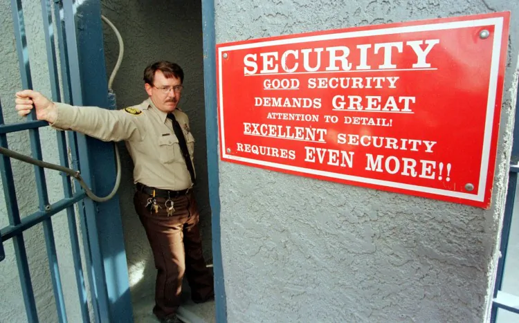 A file photo of a correctional facility in Phoenix, Arizona in 1999. A fight took place involving 400 inmates in a minimum security unit at an Arizona prison in Tuscon on Sunday. (Mike Fiala/AFP/Getty Images)