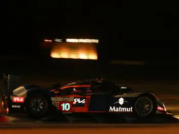 Pedro Lamy spun the #8 Peugeot nine hours into the race, losing positions and time. (James Fish/The Epoch Times)