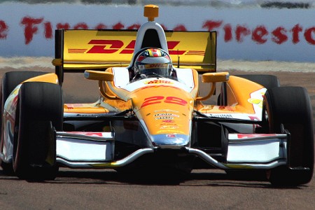 Despite having to fight an ill-handlign car, Ryan Hunter-Reay is the 2012 IndyCar Champion. (James Fish/The Epoch Times)