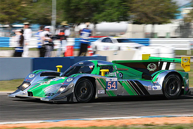 The P2 Black Swan Lola reached the podium at Sebring and didn’t finish another race, getting knocked out in the first lap at Long Beach. (James Fish/The Epoch Times)