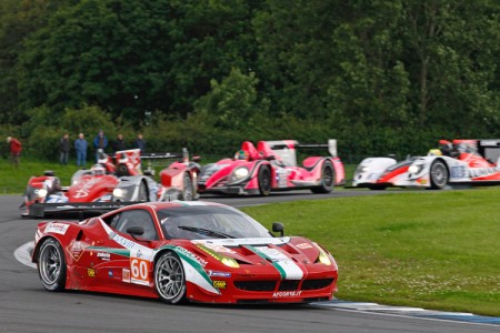 The No. 60 AF Corse Ferrari 458 is one of two ELMS GTE-Am entries crossing the Atlantic to race at Road Atlanta. (europeanlemansseries.com) 
