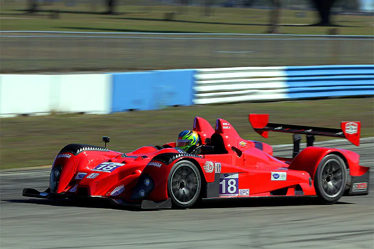 Nunez drives the Performance Tech Elan DP02 to the IMSA Lites championship at Road Atlanta in October 2012. (James Fish/The Epoch Times)