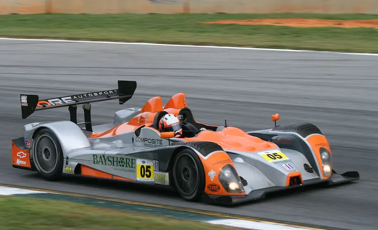 Jon Bennett drives the No. 05 Core Autosport Oreca at Petit Le Mans. (James Fish/The Epoch Times)