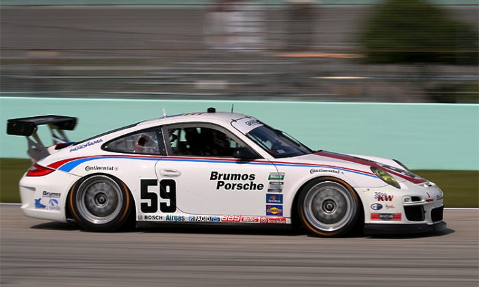 Longtime Porsche campaigner Brumos Racing has announced its driver line-up for the 2013 Grand Am Rolex 24 at Daytona: Andrew Davis, Leh Keen, Marc Lieb, and Bryan Sellers will pilot the Brumos 997 GT3. (Chris Jasurek/The Epoch Times)