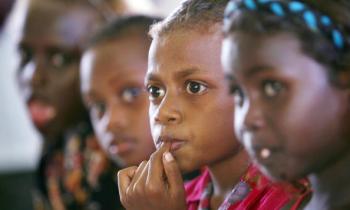 Children in the Solomon Islands, one of the worst malaria affected areas in the region. According to WHO a child dies of malaria in the world every 30 seconds. (William West/AFP/Getty Images)