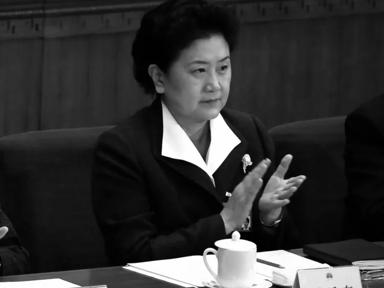 Liu Yandong, the Communist Party's only female politburo member, at the opening session of the National People's Congress, in 2008. (Frederic Brown/AFP/Getty Images)
