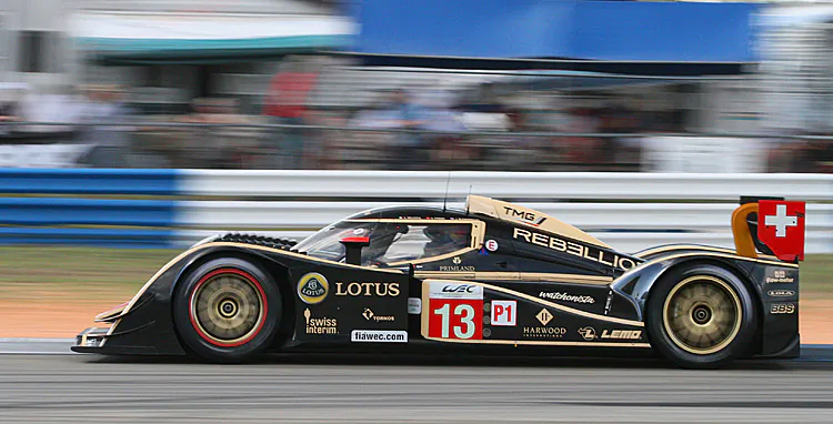 2011 ALMS champs Dyson Racing debuted its 2012 Lola at Sebring. (James Fish/Epoch Times Staff)