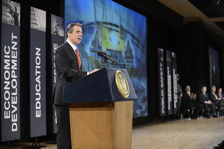 Governor Andrew Cuomo delivers his State of the State address at Empire State Plaza Convention Center in Albany, New York on Wednesday January 9, 2013. (photo courtesy of the Governor’s Office)