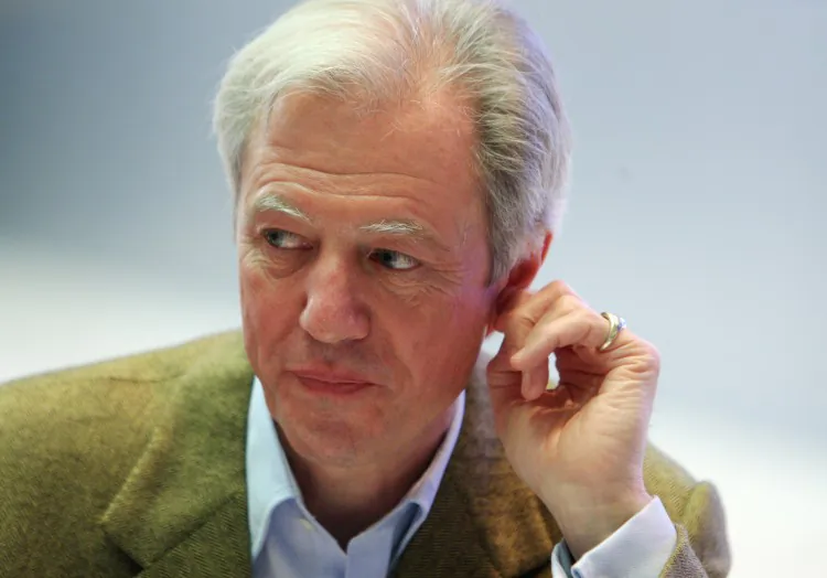 British bank Barclays's Chairman Marcus Agius at the World Economic Forum in Davos in this file photo. Agius has now resigned amid a firestorm of pressure. (Pierre Verdy/AFP/Getty Images)