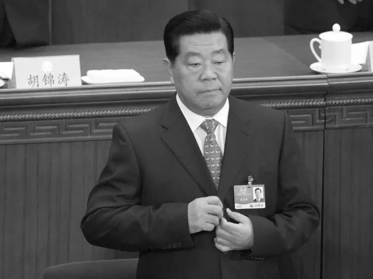 Jia Qinglin in the Great Hall of the People in Beijing on March 3, 2009. (Liu Jin/AFP/Getty Images)