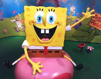 The unveiling of a SpongeBob SquarePants wax figure in honor of the 10th anniversary of Nickelodeon's SpongeBob SquarePants at Madame Tussauds on July 15, 2009 in New York City. (Larry Busacca/Getty Images )