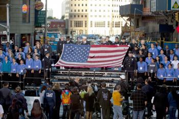 The 9th annual 9/11 commemoration at Zuccotti Park near Ground Zero on Sept. 11, 2010. (Henry Lam/The Epoch Times) The 9th annual 9/11 commemoration at Zuccotti Park near Ground Zero on Sept. 11, 2010. (Henry Lam/The Epoch Times)