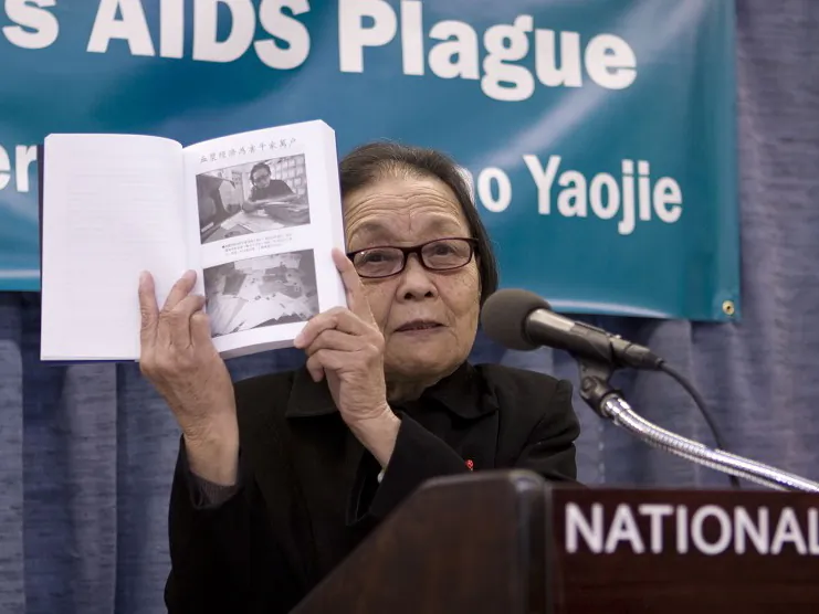 In Houyang Village, Henan Province, Gao did a survey of children born after 1996 from AIDS infected parents, and found that 38 percent had contracted AIDS. (Courtesy of Gao Yaojie)