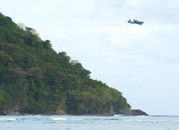 A New Zealand Air Force Orion search plane (pictured in September 2009) joins the search for missing crew members of the Oyang 70 fishing vessel. (Getty Images)