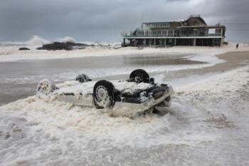 Second deluge this year. Heavy rain earlier this year caused trouble at Queensland Currumbin Surf Club, in May. (Eddie Safarik/AFP/Getty Images)