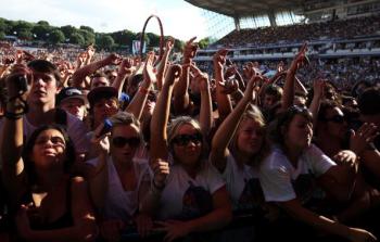 Big Day Out 2011 in Auckland at Mt Smart Stadium will see scenes similar to this previous years sights (Photo by Hannah Johnston/Getty Images)