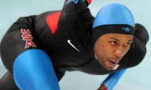 Speed Skater Shani Davis Defends Gold in 1,000m