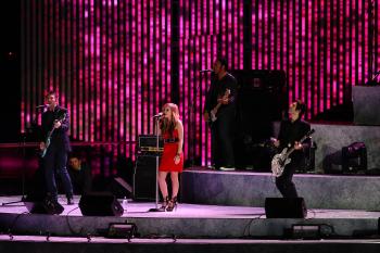 'Punk Princess' Avril Lavigne performs during the Closing Ceremony. (Richard Heathcote/Getty Images) 'Punk Princess' Avril Lavigne performs during the Closing Ceremony. (Richard Heathcote/Getty Images)