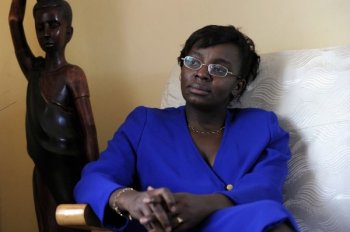 Rwandan United Democratic Forces Chairperson Victoire Ingabire Umuhoza poses at her home, on April 07, 2010 in Kigali in Rwanda. (Bertrand Guay/AFP/Getty Images)