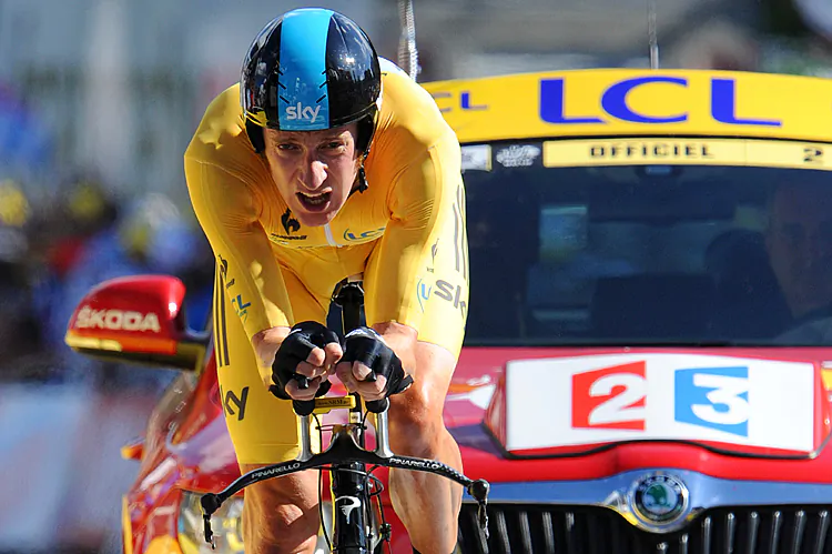 2011 Tour winner Cadel Evans of BMC worked hard but didn’t have the speed to match Wiggins. (Doug Pensinger/Getty Images)