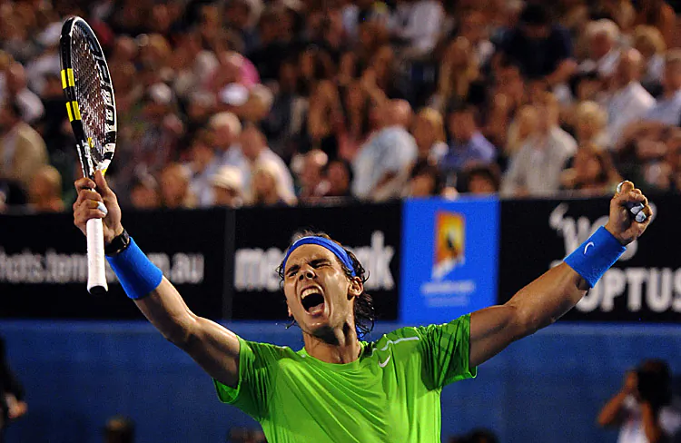 Roger Federer fought every point but couldn’t find a way to defeat his longtime rival. (Paul Crock/AFP/Getty Images)