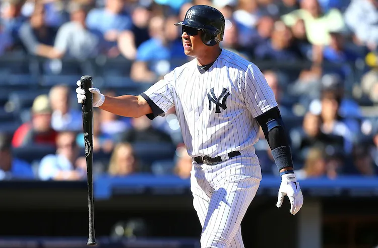 Alex Rodriguez was hitless in five at-bats Sunday, including three strikeouts. (Jim McIsaac/Getty Images)