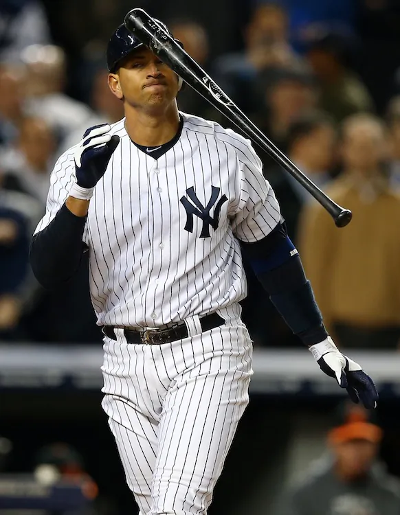 Alex Rodriguez was already a question mark heading into 2013 after an abysmal playoff stint. Now needing hip surgery, what do the Yankees do? (Elsa/Getty Images)
