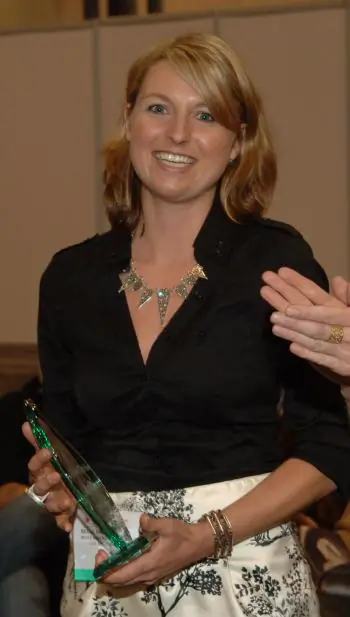 AWARD WINNER: Belle Brooke receives the