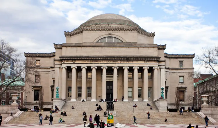 The Low Memorial Library, known as the focal point of Columbia University's campus, was the first structure erected after Columbia settled in Morningside Heights. (Amal Chen/The Epoch Times)
