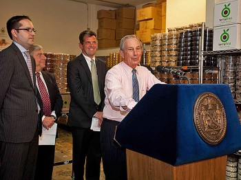 Mayor Michael Bloomberg speaks at Brooklyn-based Terrafina, a workforce training grant recipient, on Tuesday. (AMAL CHEN/The Epoch Times) Mayor Michael Bloomberg speaks at Brooklyn-based Terrafina, a workforce training grant recipient, on Tuesday. (AMAL CHEN/The Epoch Times)