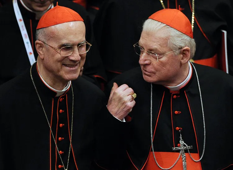 Cardinal Peter Kodwo Appiah Turkson (C) at a mass led by Pope Benedict XVI, Feb.13. (Gabriel Bouys/AFP/Getty Images)