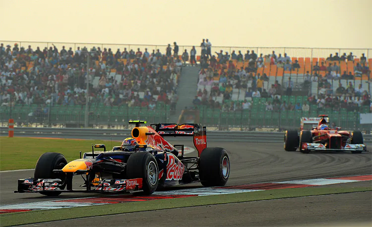 Lewis Hamilton of McLaren drives during the Formula One Indian Grand Prix at Buddh International Circuit on October 28. (Clive Mason/Getty Images)