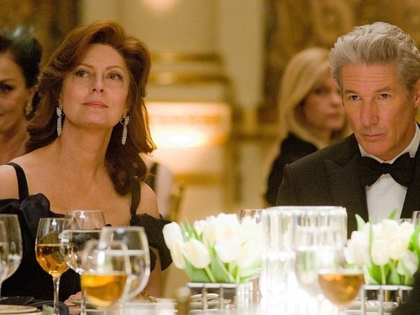 Susan Sarandon as the loyal wife of a troubled hedge-fund magnate played by Richard Gere (R) in the dramatic thriller “Arbitrage.”