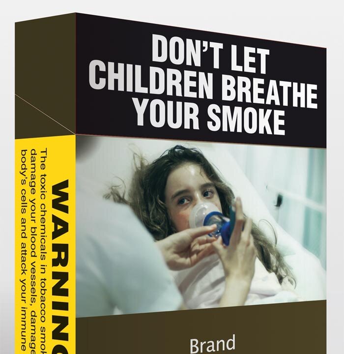 One of the new cigarette packages with warning labels that will be used in Australia. (Australian Department of Health and Aging)