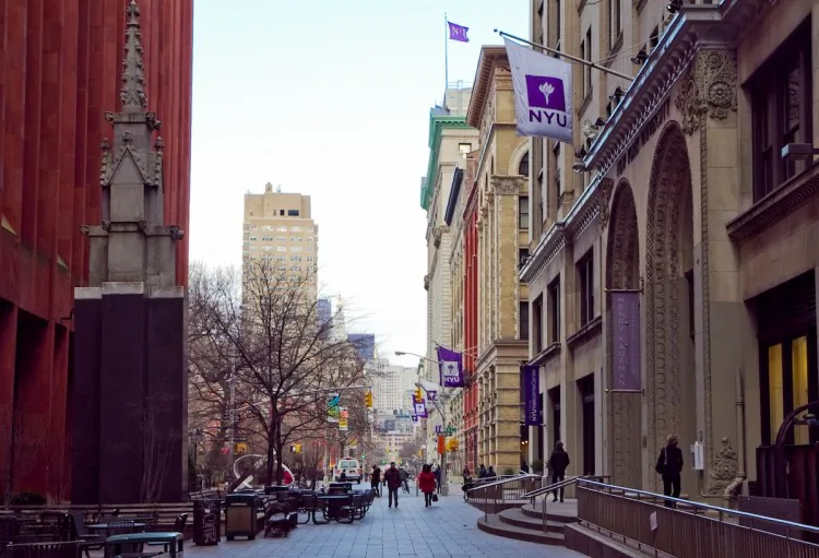 A rendering of the planned New York University expansion in Greenwich Village, before theoretical modifications reducing density by almost one-fifth, to about 2 million new square feet.(Greenwich Village Society for Historic Preservation)