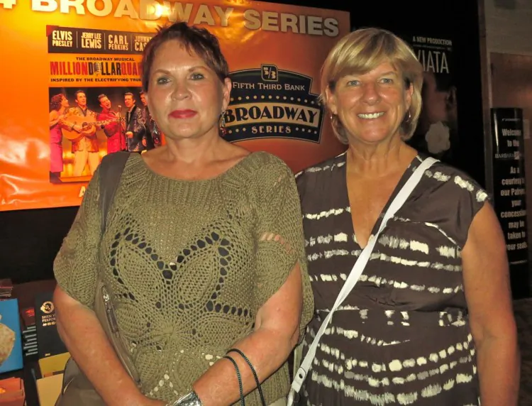 Betty Dent (L) and her friend Jan attended Shen Yun's first performance in Fort Myers, April 23. “I thought it was stunning—absolutely,” Ms. Dent said. (The Epoch Times)