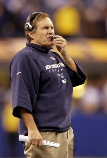 Bill Belichick felt that going for it on 4th-and-2 was the right call. (Andy Lyons/Getty Images)